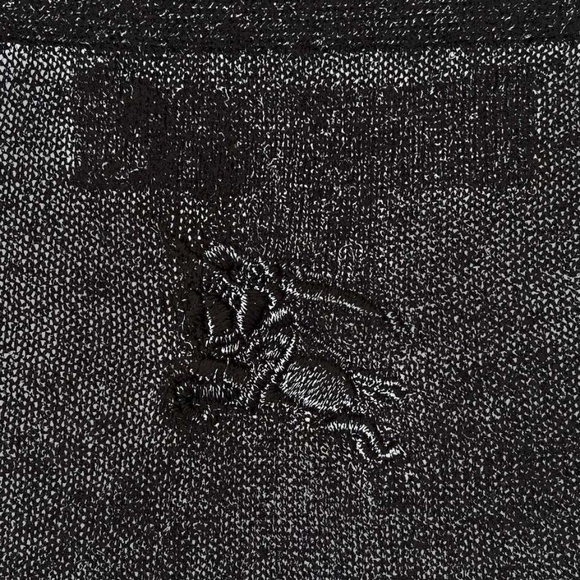 BURBERRY Vintage Lace Trim Collar Button & Tie Belt Cardigan - Picture 15 of 15